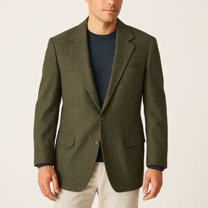 Brooks Brothers Vintage 100% Camel Hair Green Blazer S 44R Made in USA